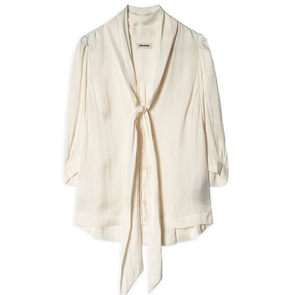 Zadig & Voltaire Twelve Satin Top Blouse New Small - Picture 4 of 10